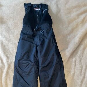 Toddler Black Snow Bib